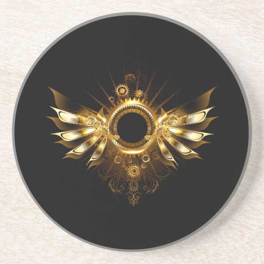 Stoomtechvleugels Zandsteen Onderzetter (Voorkant)