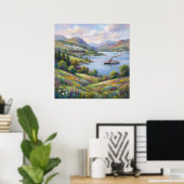 Stoomtijdperk Impressionistische Landschapschilder Poster (Thuiskantoor)