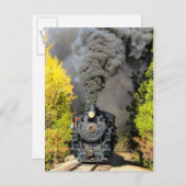 Stoomtrein 19 briefkaart (Voorkant / Achterkant)