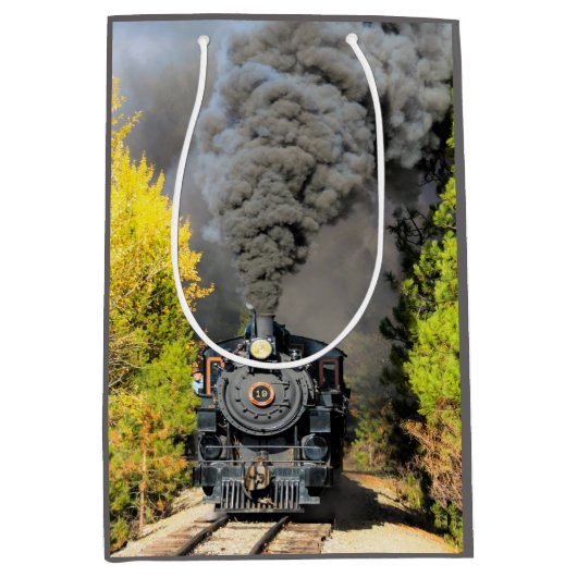 Stoomtrein 19 medium cadeauzakje (Voorkant)