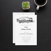 stoomtrein 60ste verjaardagsfeest kaart