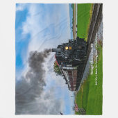  stoomtrein 89 - Naam toevoegen Fleece Deken (Voorkant)