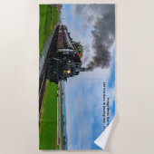  stoomtrein 89 - Naam toevoegen of Naam verwijdere Strandlaken (Voorkant)