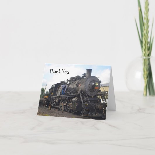  stoomtrein bedankkaart (Voorkant)