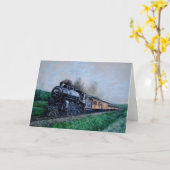 stoomtrein blanco Kaart (Gele Bloem)