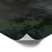 Stoomtrein Bridge - schilderachtige stijl landscha Poster (Hoek)