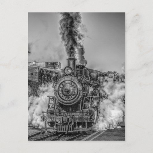 Stoomtrein Briefkaart (Voorkant)