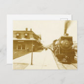  stoomtrein briefkaart (Voorkant / Achterkant)
