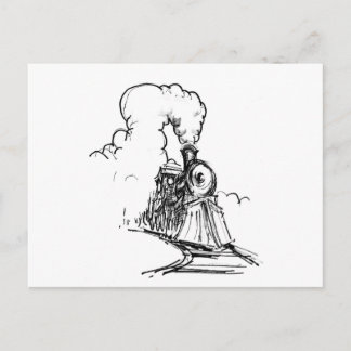 Stoomtrein Briefkaart