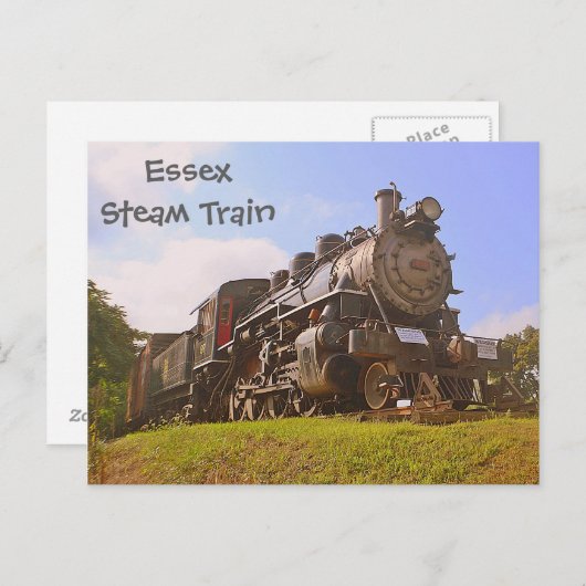 Stoomtrein Briefkaart (Voorkant / Achterkant)