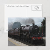 Stoomtrein - Briefkaart (Voorkant / Achterkant)
