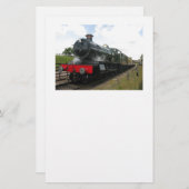  stoomtrein briefpapier (Voorkant / Achterkant)