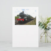  stoomtrein briefpapier (Staand voorkant)