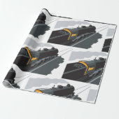 Stoomtrein Cadeaupapier (Uitgerold)