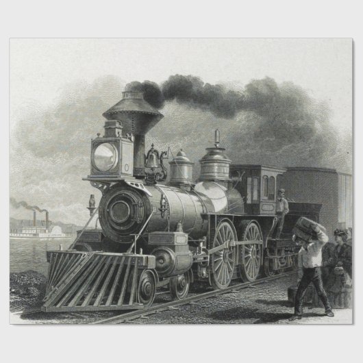  stoomtrein cadeaupapier (Vlak)