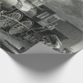  stoomtrein cadeaupapier (Hoek)