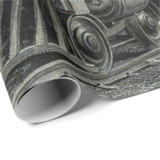  stoomtrein cadeaupapier (Rol Hoek)