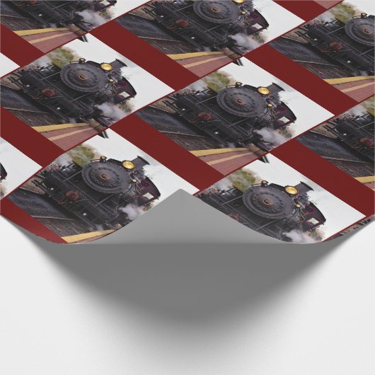 Stoomtrein Cadeaupapier (Hoek)