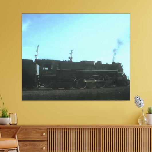 Stoomtrein Canvas Afdruk (Insitu (Woonkamer))