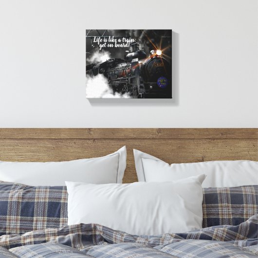 Stoomtrein Canvas Afdruk (Insitu (Slaapkamer))