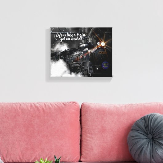 Stoomtrein Canvas Afdruk (Insitu (Woonkamer))