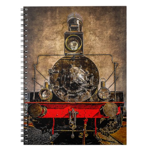 stoomtrein - de veteraan notitieboek (Voorkant)