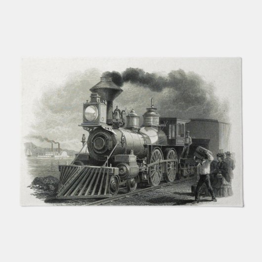 stoomtrein deurmat (Voorkant)