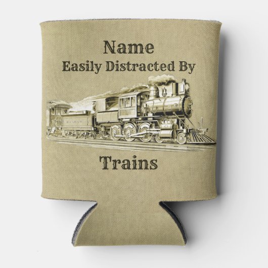  stoomtrein die gemakkelijk door wordt afgebroken, blikjeskoeler (Voorkant)