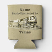  stoomtrein die gemakkelijk door wordt afgebroken, blikjeskoeler (Achterkant)