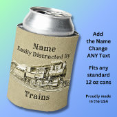 stoomtrein die gemakkelijk door wordt afgebroken, blikjeskoeler