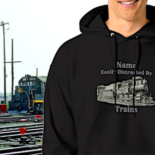  stoomtrein die gemakkelijk door wordt afgebroken, hoodie