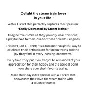  stoomtrein die gemakkelijk door wordt afgebroken, t-shirt