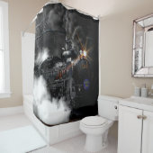 Stoomtrein Douchegordijn (In situ)