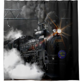 Stoomtrein Douchegordijn