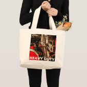 stoomtrein - drijvend vistuig grote tote bag (Voorkant (product))