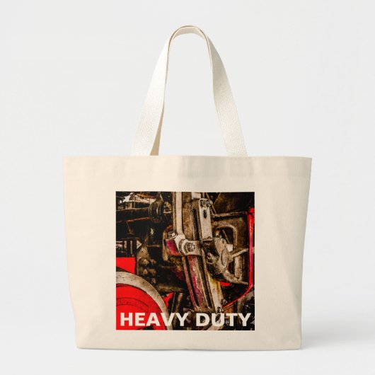 stoomtrein - drijvend vistuig grote tote bag (Voorkant)