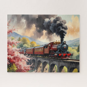 Stoomtrein Droom Landschapskunst Legpuzzel