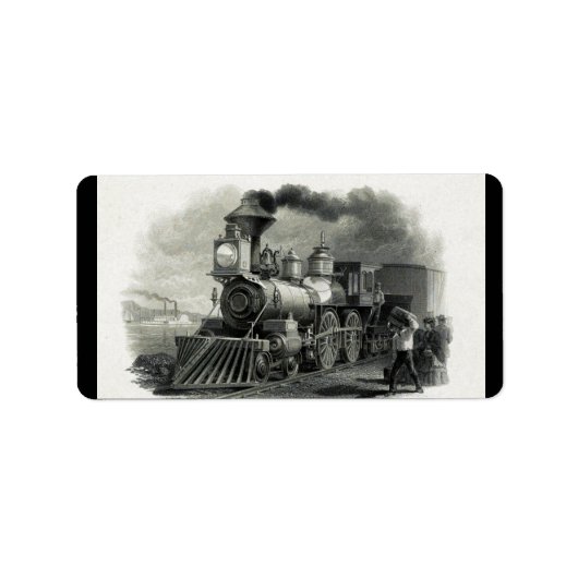  stoomtrein etiket (Voorkant)