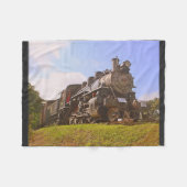 Stoomtrein Fleece Deken (Voorkant (Horizontaal))