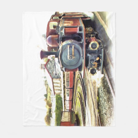 STOOMTREIN Fleece Deken (Voorkant)