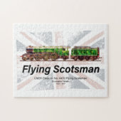 Stoomtrein Flying Scotsman Engelse locomotief Legpuzzel (Horizontaal)