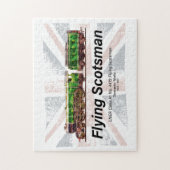 Stoomtrein Flying Scotsman Engelse locomotief Legpuzzel (Verticaal)