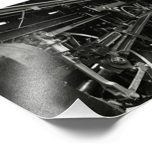  stoomtrein foto afdruk (Hoek)