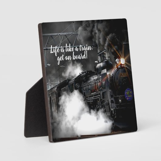 Stoomtrein Fotoplaat (Voorkant)