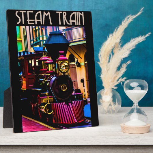Stoomtrein Fotoplaat (Zijkant)
