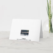  stoomtrein Happy Birthday Kaart (Achterkant)