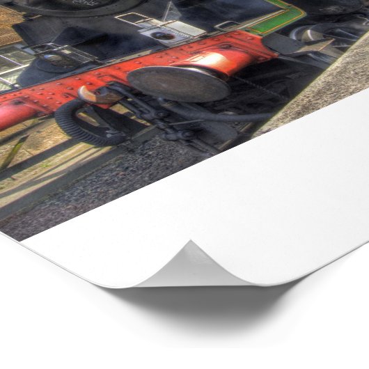 Stoomtrein HDR Poster (Hoek)