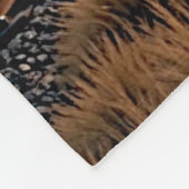 Stoomtrein in een Storm Fleece Deken (Hoek)