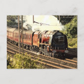 Stoomtrein in het Briefkaart van het platteland (5 (Voorkant)