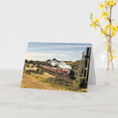 Stoomtrein in het landschap (4022) Kaart (Gele Bloem)